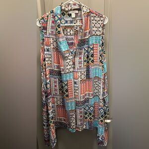 Spense Woman Size 2X Lightweight Polyester Top EUC